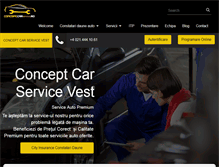 Tablet Screenshot of conceptcarservice.ro